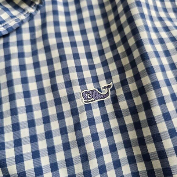 Vineyard Vines by Shep & Lan Whale Shirt Men's Small Plaid Slim Fit Button-Down - Picture 5 of 7
